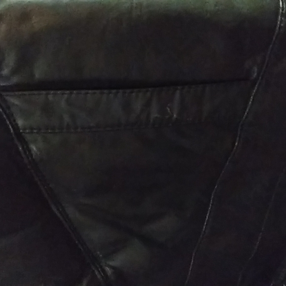 Men's goose down leather coat - Picture 4 of 14